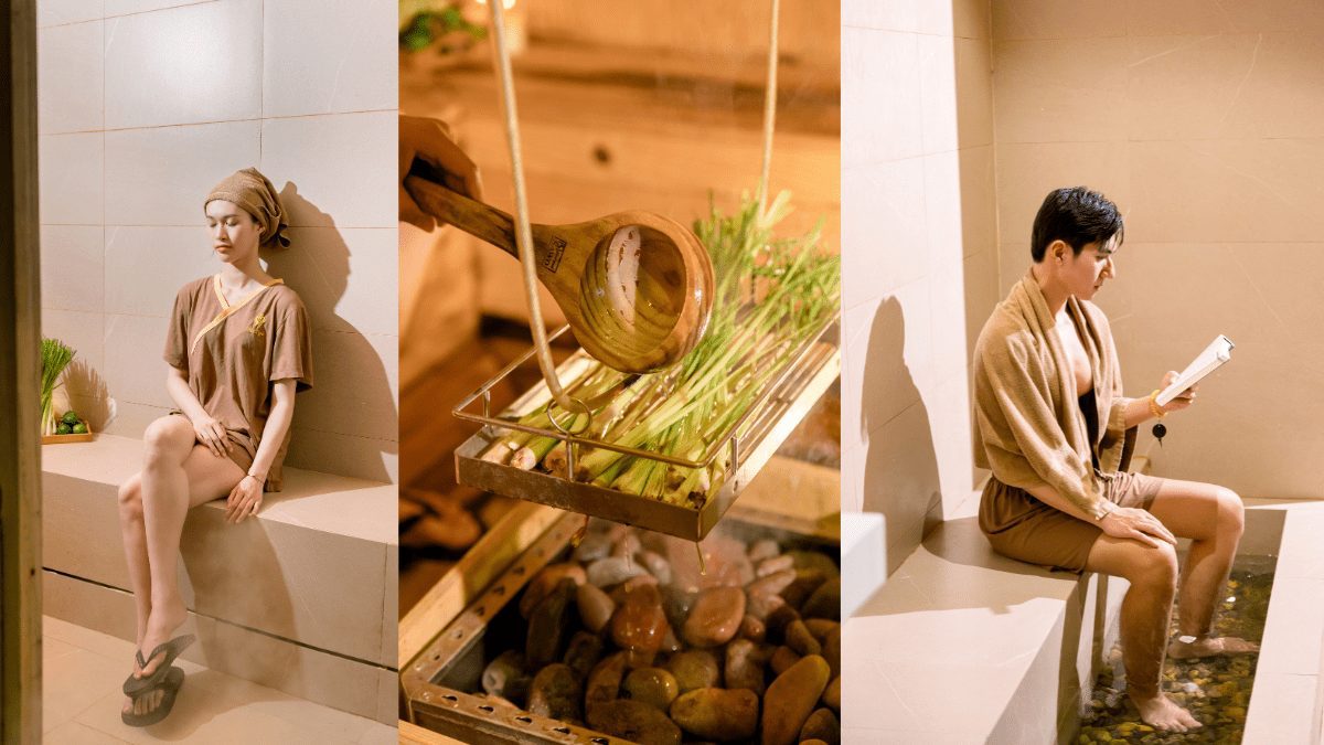 Tận hưởng xông hơi không giới hạn thời gian tại Chua Spa.